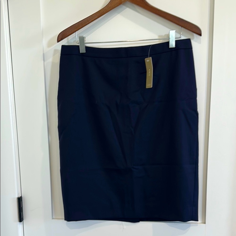 J. Crew Navy Blue Pencil Skirt